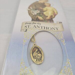 Catholic Prayer Jewelry Pray For Us ST. ANTHONY Religious Jewelry Accent